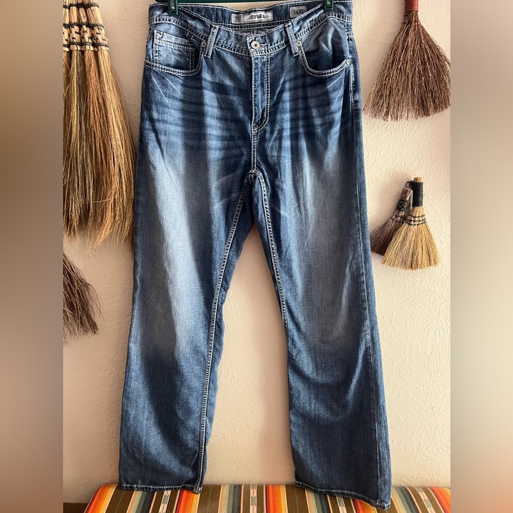 Men’s BKE Tyler Blue Straight Jeans